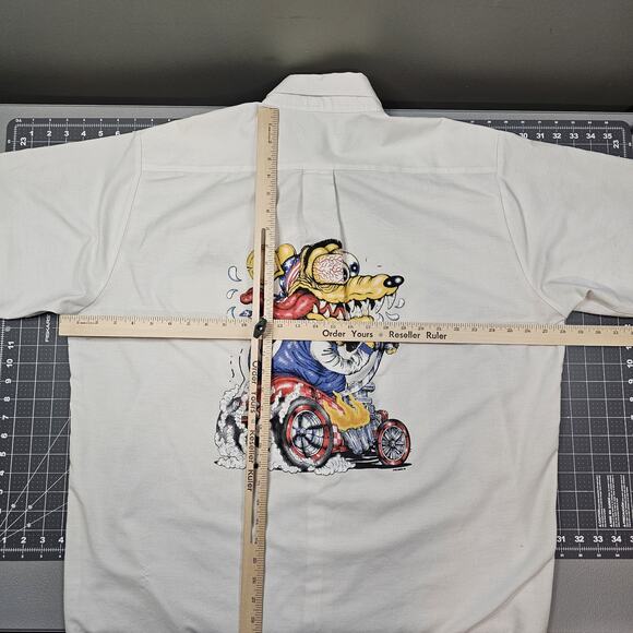 Rat Fink Shirt XXL McDonalds Florida Gainesville Wildside Hot Rod Biker Vintage - Picture 8 of 12